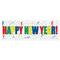 Beistle; Beistle 21" x 5ft. Multicolor Happy New Year Sign Banners, 2ct.; Category:Party Supplies; Image:2
